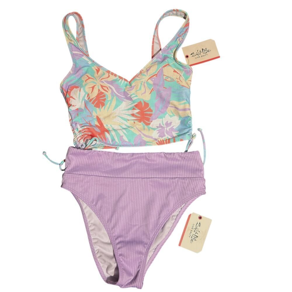 Salt Life Women's Retro Tropical Swim Tankini Set Size Small